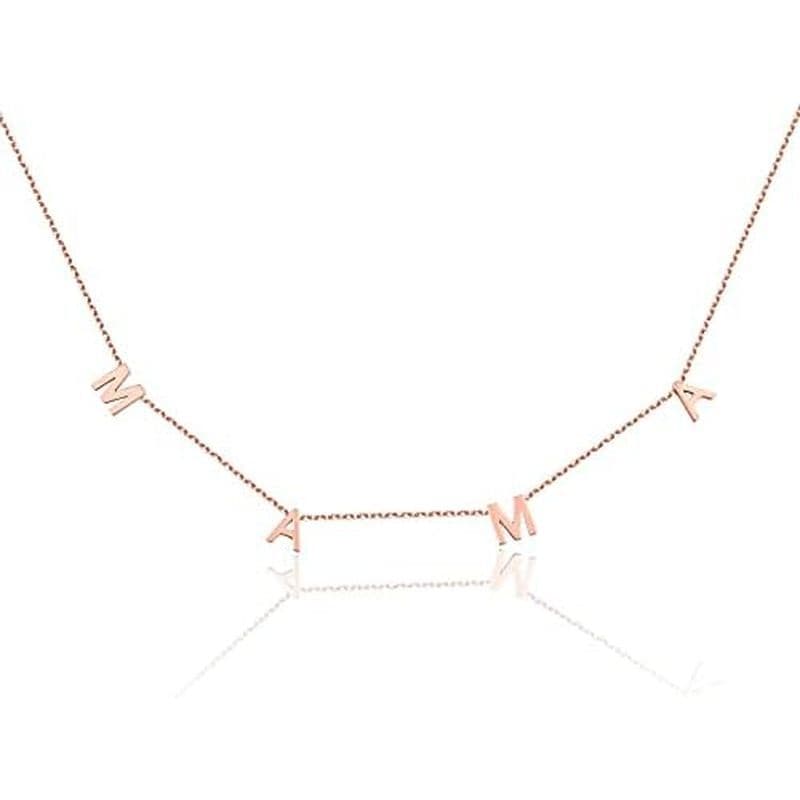 Colar Mama Para Mulheres-Delicado Banhado A Ouro 14K Mãe Não Manchado , À Prova D'água E De Aço Inoxidável-Joias De Aniv