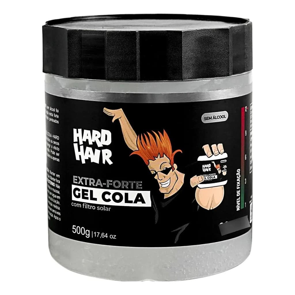 Gel Cola Extra Forte Hard Hair Incolor C/fps 500g