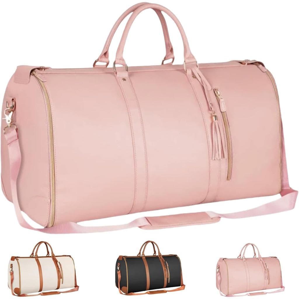 Bolsa de viagem Luux, bolsa de viagem 2026, à prova d'água, portátil, conversível, bolsa dobrável para roupas (rosa)