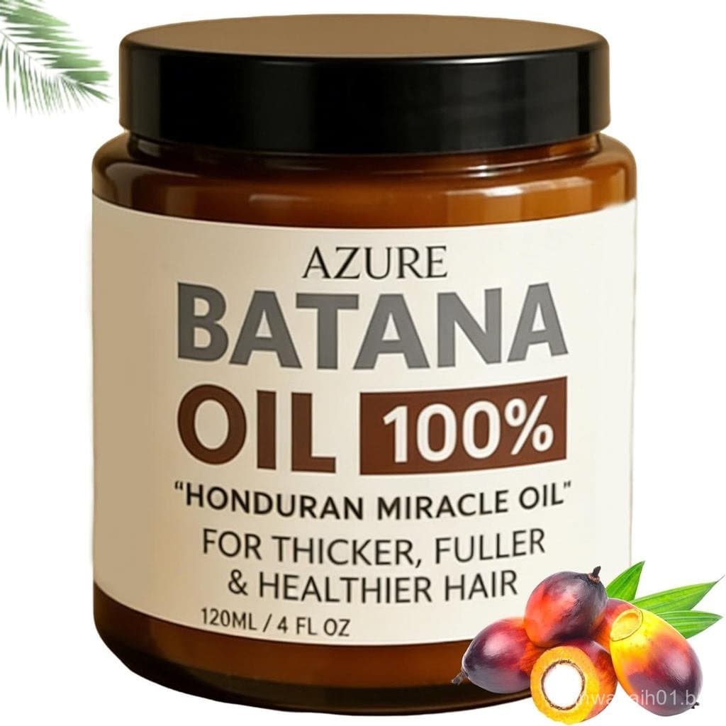 Óleo de Batana Azure – Óleo Hidratante para Cabelos Mais Grossos e Fortes e Saúde do Couro Cabeludo 4 Fl Oz (1 unidade)