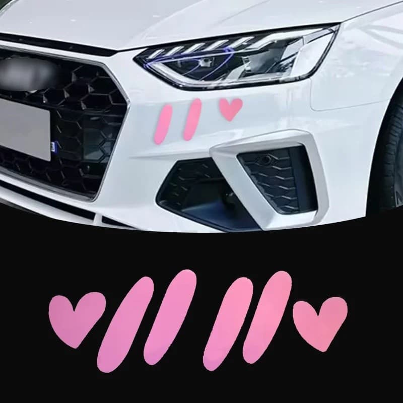 Bonito Dos Desenhos Animados Em Pó Blush Adesivos De Carro À Prova Dwaterproof Água Auto Pára-Choques Janela Motocicleta