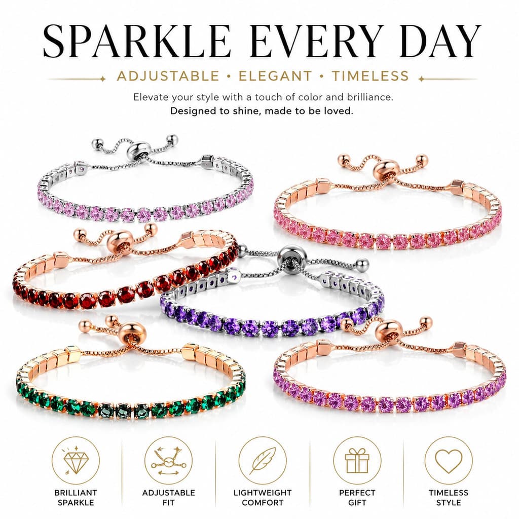 Pulseira artesanal ajustável de 3 mm estilo feminino estilo diamante puxar pulseira joias femininas
