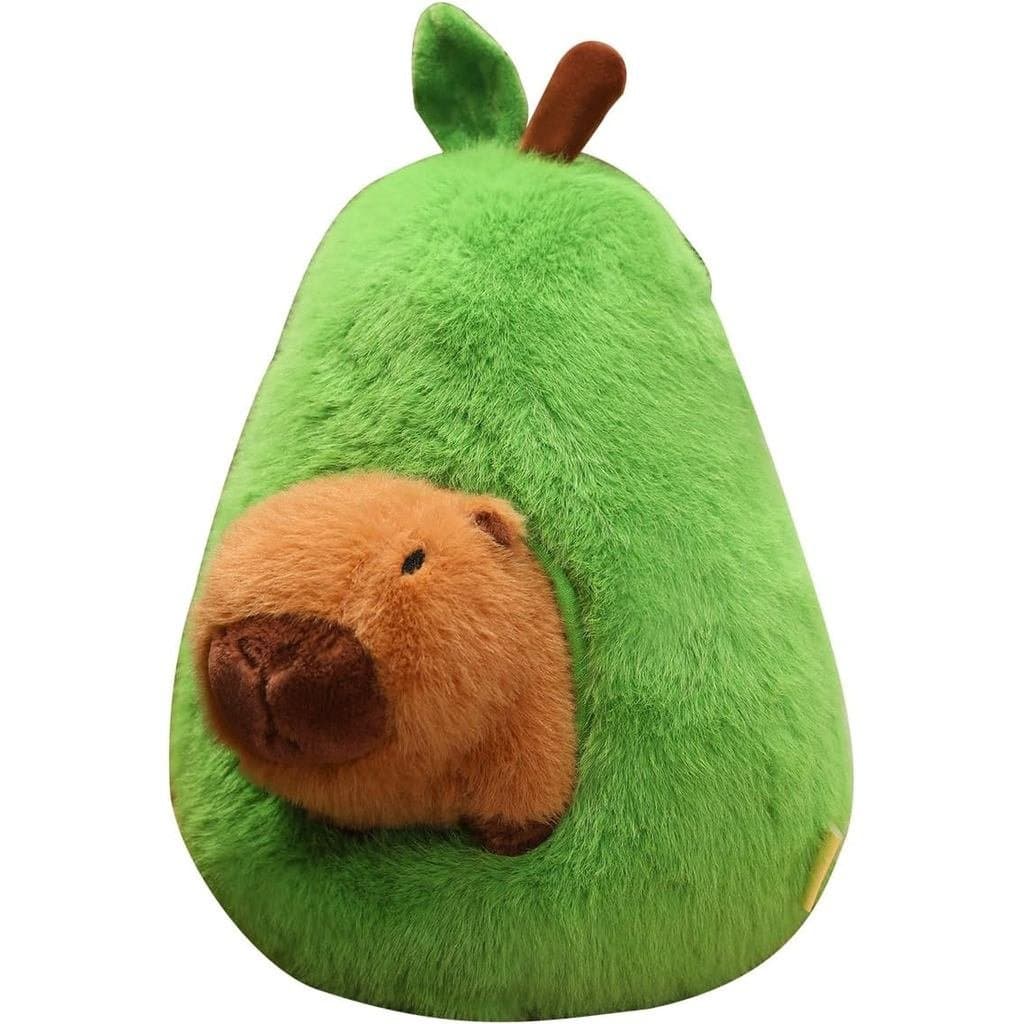 Pelúcia de Capivara – Capivara de Abacate de Pelúcia, Brinquedo de Pelúcia Macio e Fofo, Presente para Crianças, Meninas