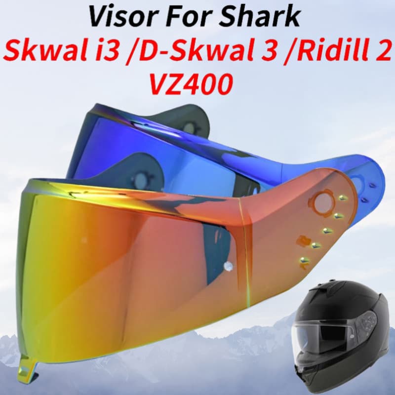 Viseira VZ400 Para Skwal i3 D-3 Ridill 2 Viseiras De Capacete Acessórios De Lente De Substituição Pára-Brisa Tubarão