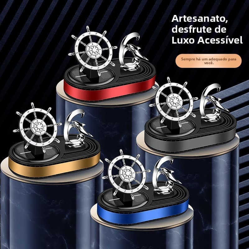 Novo estilo de ornamentos de perfume Solar, ornamentos de aromaterapia de óleo essencial de carro, suportes de perfume d