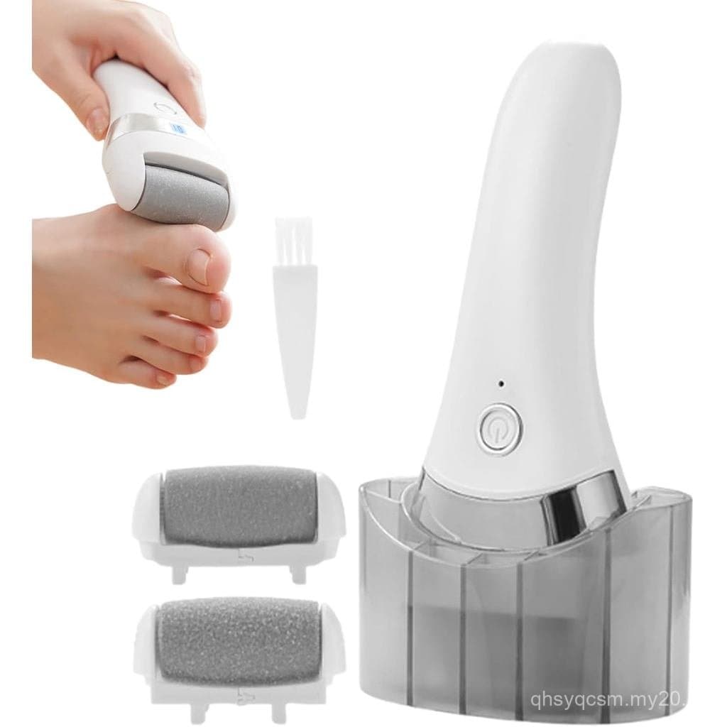 Removedor de Calos Elétrico, Removedor de Calos Recarregável, Kit de Pedicure com 3 Modos e Cabeça de Rolo, Lixa para os