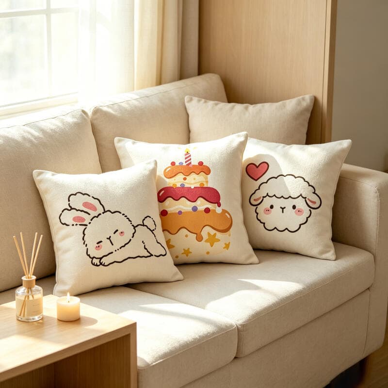 45*45cm Almofada Personalizada com Enchimento antialérgico Diversos Tamanhos(0031-0040)