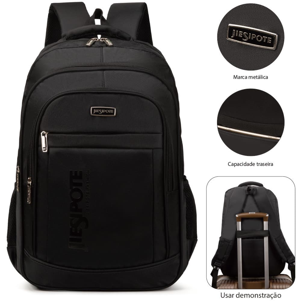 Mochila masculina, bolsa para notebook de 24 litros, com vários compartimentos, ideal para estudar, trabalhar e viajar