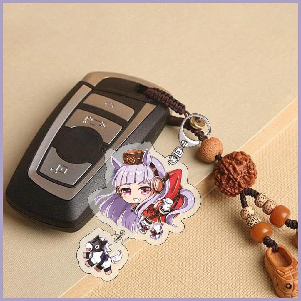 Para Bonito Derby Anime Chaveiro Na Moda Leve Bolsa Pingente Adorável Acrílico Chaveiros Charme onwasvn