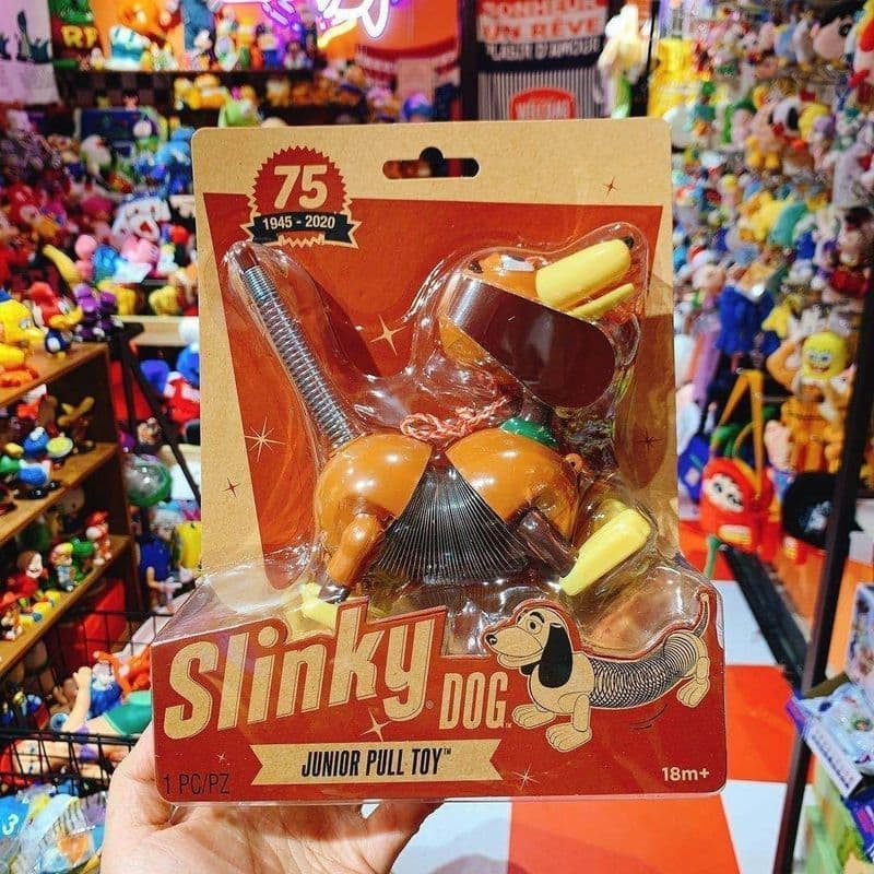Toy Story Household Spring Dog 75o aniversário Disney Buzz Figura de brinquedo infantil na moda Play Puppy K