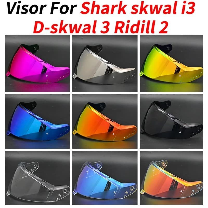 Viseira Para Shark Skwal I3 D-3 Ridill 2 Viseiras De Capacete Substituição Lente Acessórios Tampa