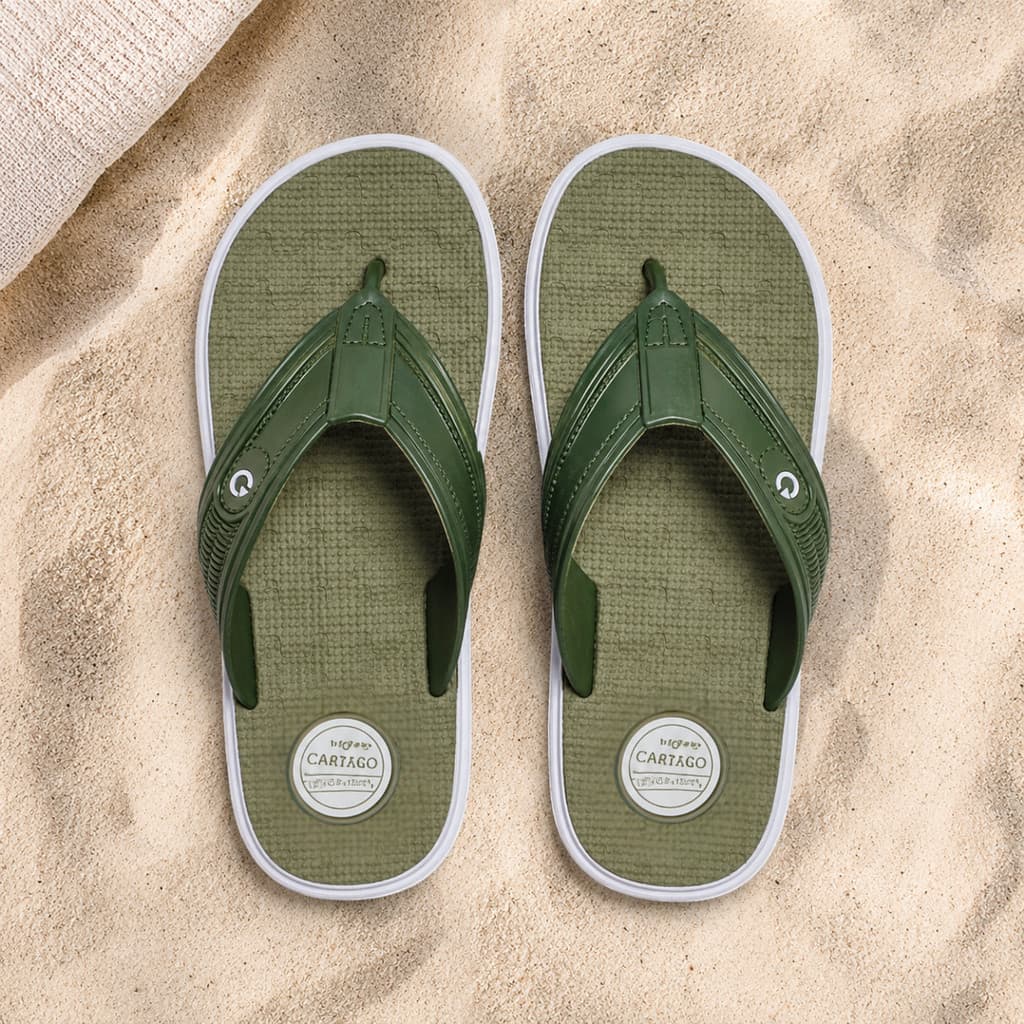 Chinelo Masculino Cartago Casual Confortável De Dedo Resistente Leve E Antiderrapante