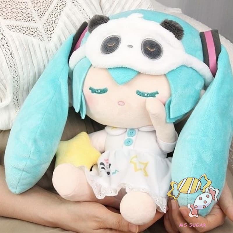 Boneca De Pelúcia Hatsune Miku-Brinquedo De Personagem De Anime Cantando Dormindo