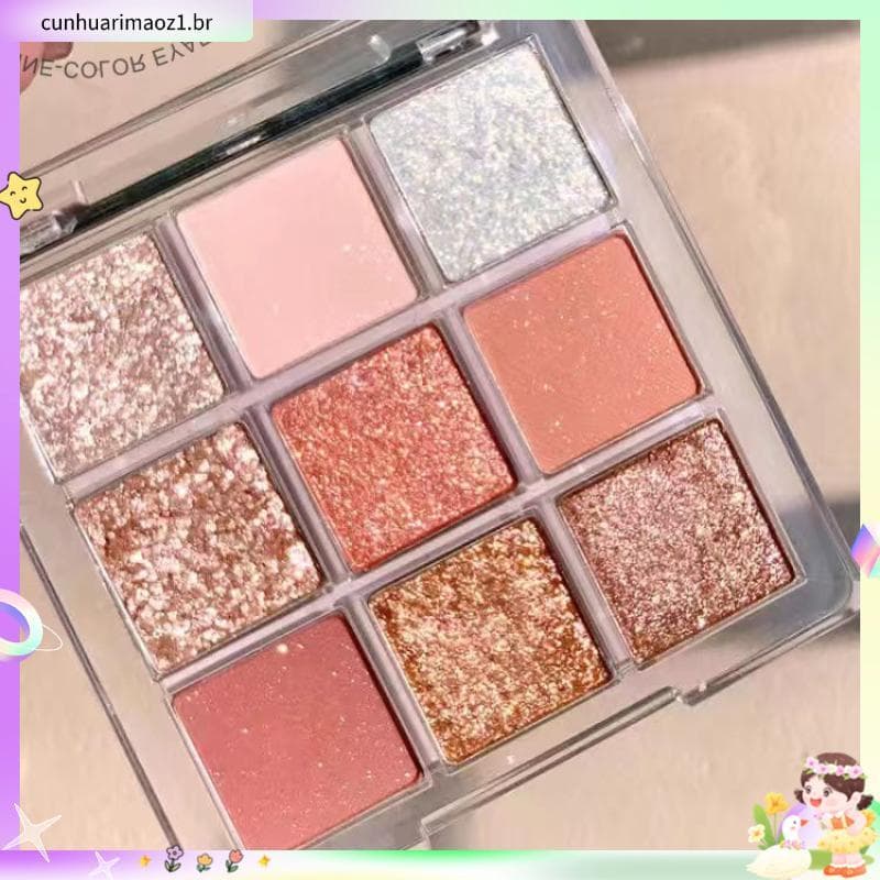 3.6.000 Pessoas Coleção 2025 Novo Estilo ins Super Quente Fosco À Prova D 'Água Paleta de Sombras de Nove Cores Brilhant