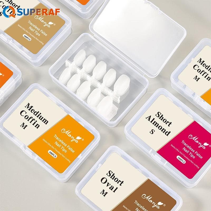 SUPERAF 100 Pcs Pontas De Unhas De Gel Macio Cobertura Completa Imprensa Em Falsas Suprimentos De Estilo Profissional Pa