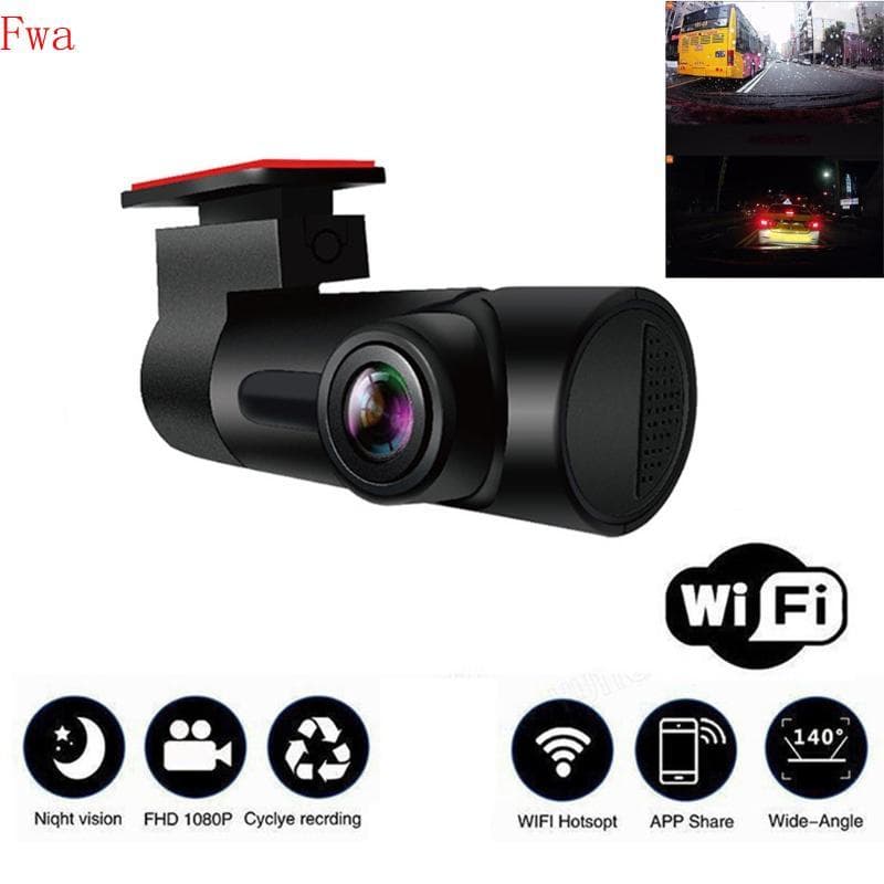 Fwa Car Dash Cam G-Sensor Gravador De Câmera De Vídeo Retrovisor Noite Para Visão 140 ° Largo A
