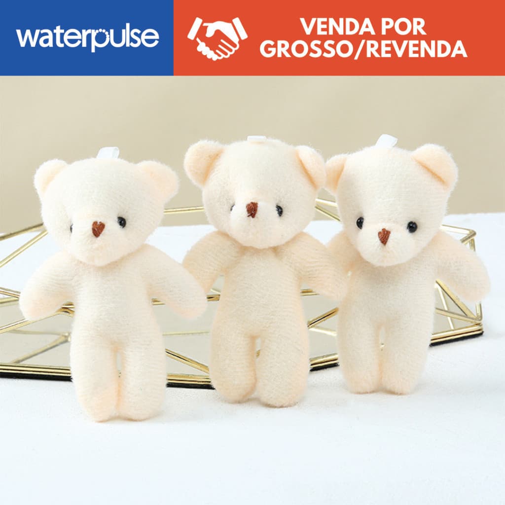 12PCS HUAZUO urso/ursinho de pelúcia Brinquedos infantis 11cm Small Teddy Bear/Bears Keychain Cloth Doll
