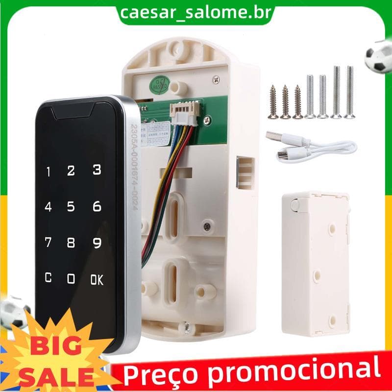 Fechadura Eletrônica Digital Para Porta , Impressão , Senha , Teclado Sem Chave