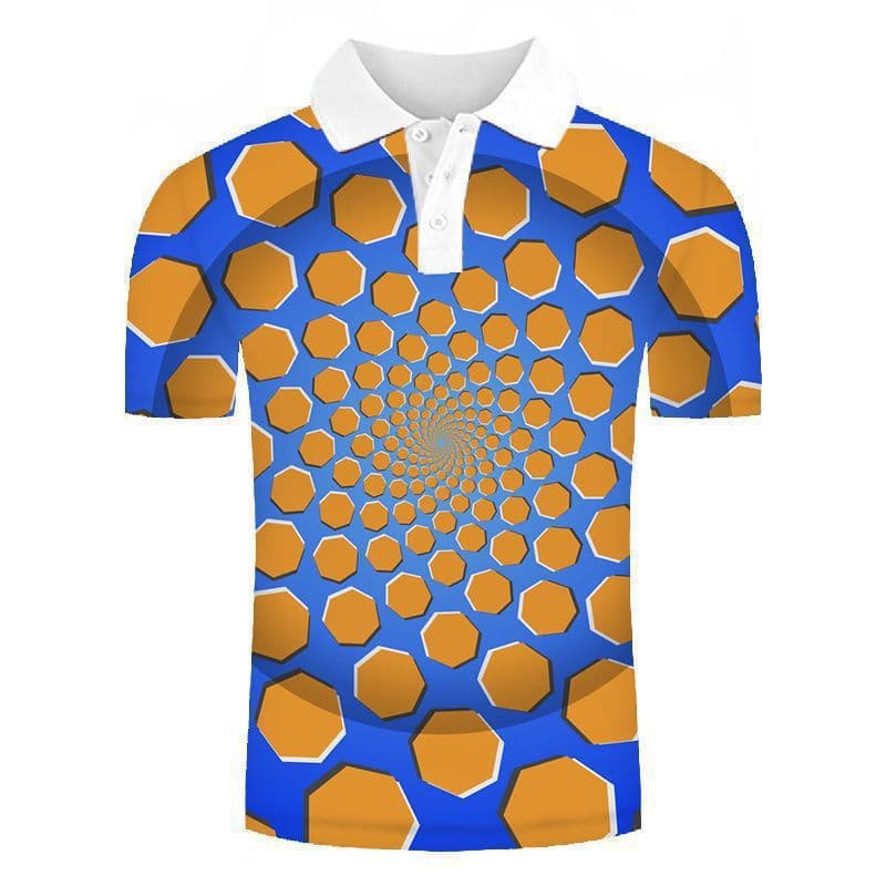 AliExpress europeu americano venda quente 3D Casual masculino 3DPOLO camisa lapela vendas diretas da fábrica pronto esto