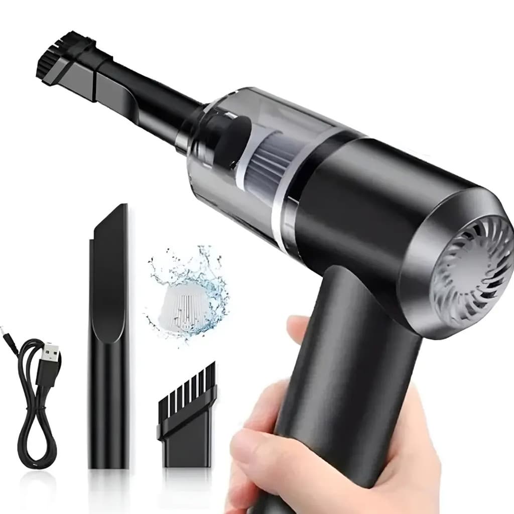 Aspirador Po Sujeira Poeira Portatil Recarregavel Limpa Moveis Estofado Carro Automotivos Computador Pc Limpeza