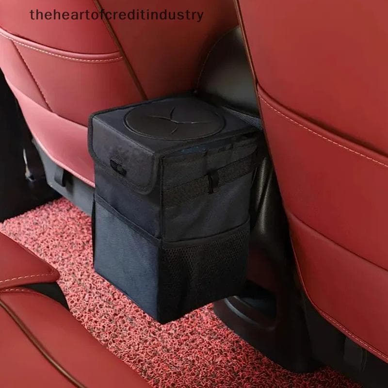 Lixeira Portátil Dobrável Para Carro , À Prova D'água , Suspensa , Multifuncional , Recipiente De Armazenamento Interior