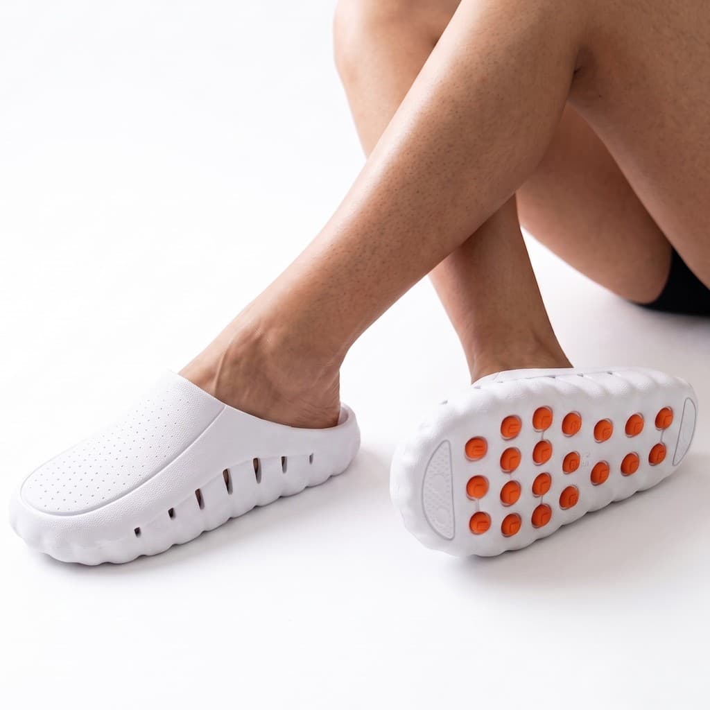 Chinelo Antiestresse Massageador Slide Antiderrapante Confortável