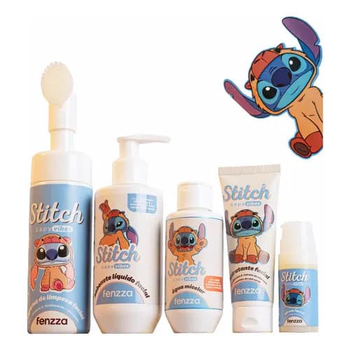 Kit Capy Vibes Stitch Fenzza Skincare Facial | Kit Completo ou Item Individual