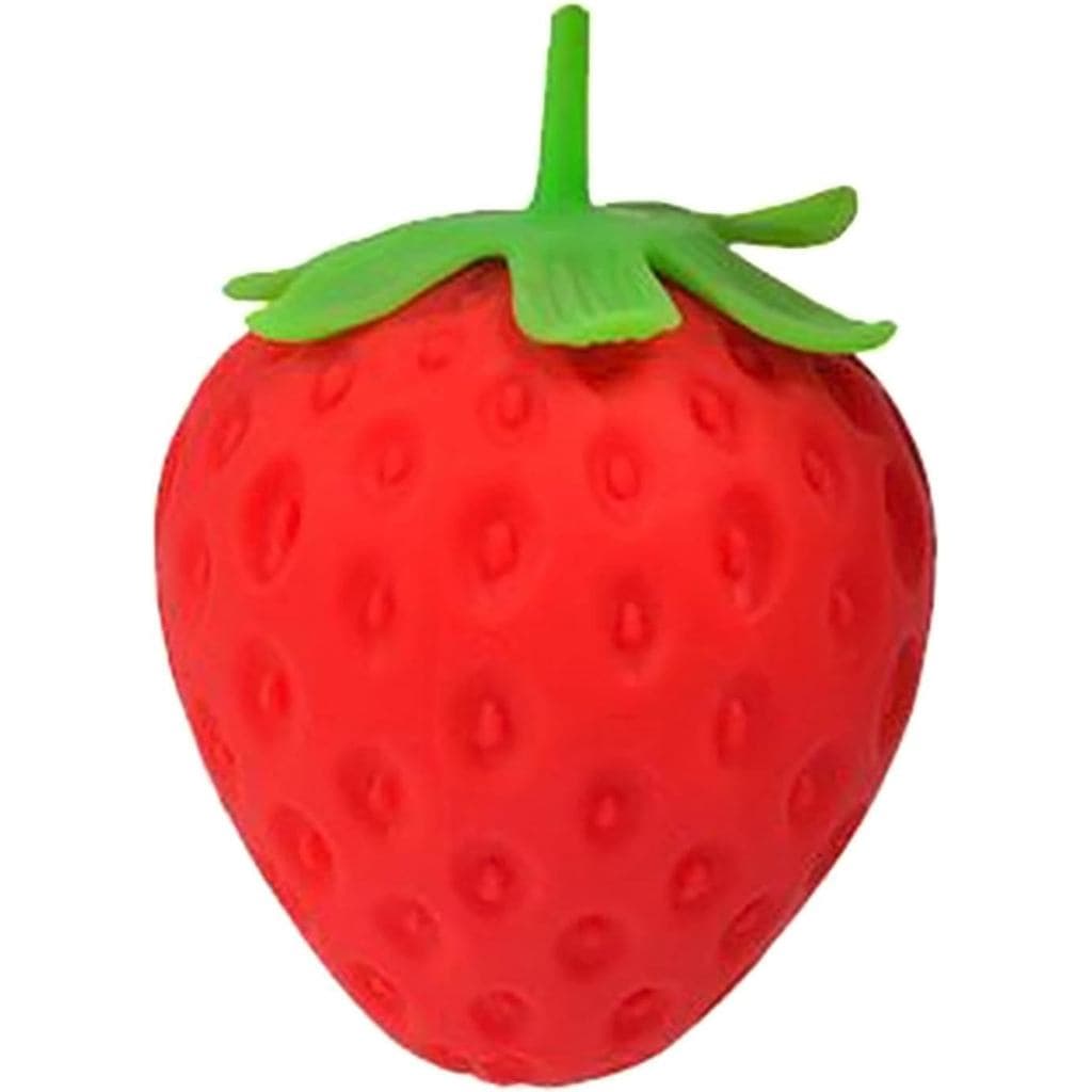 Bola de Morango Macia, Brinquedo Realista de Morango para Aliviar Estresse e Ansiedade, Brinde de Festa, Brinquedo de Li