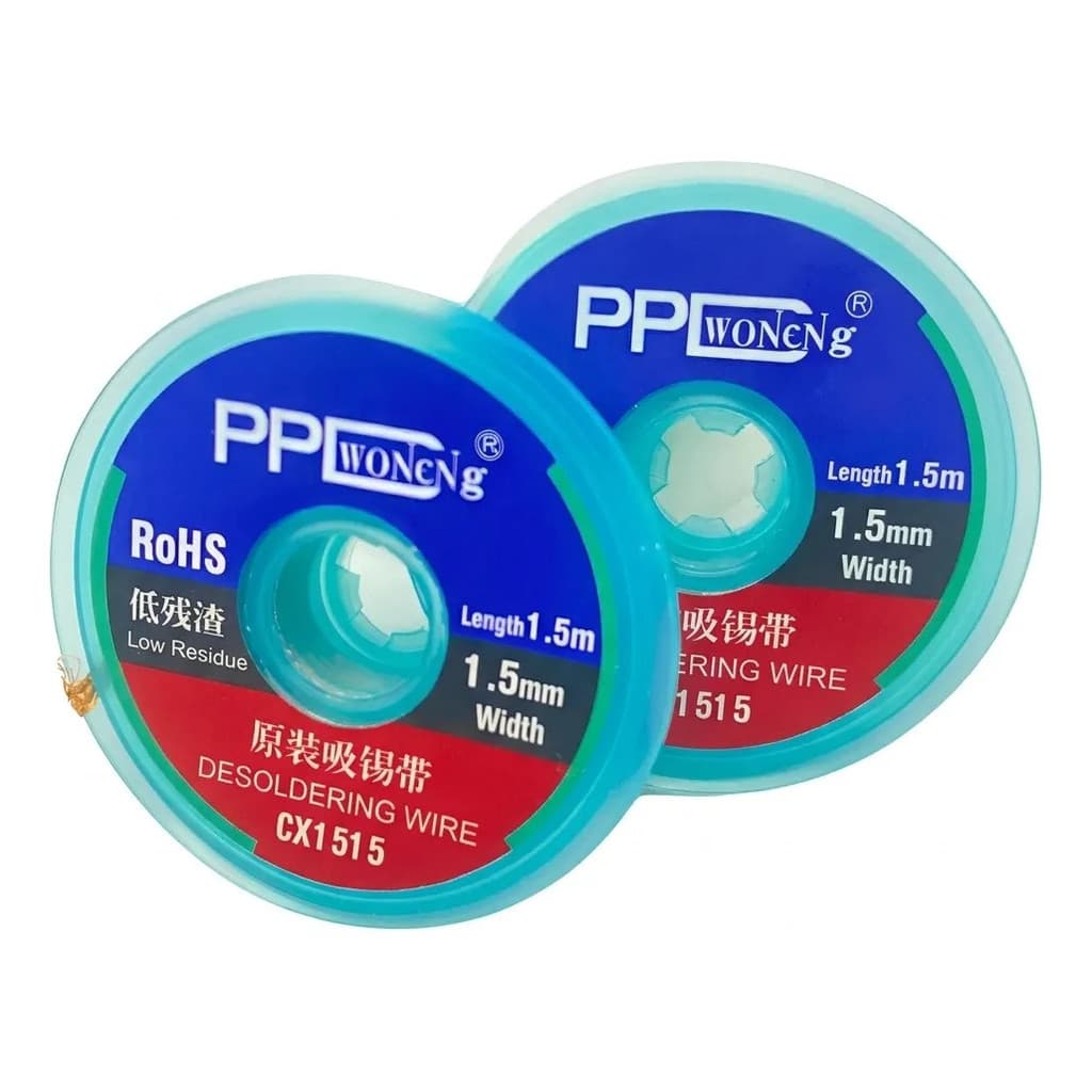 Fita Malha Dessoldadora Tira Solda Ppd 1.5mm*1.5m Reparos