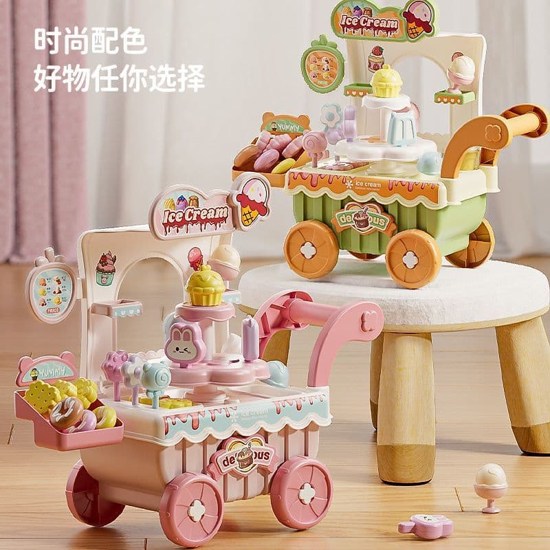 Caminhão de sorvete presentes passagem brinquedos caminhão de sorvete meninos meninas aniversário música elétrica brinqu