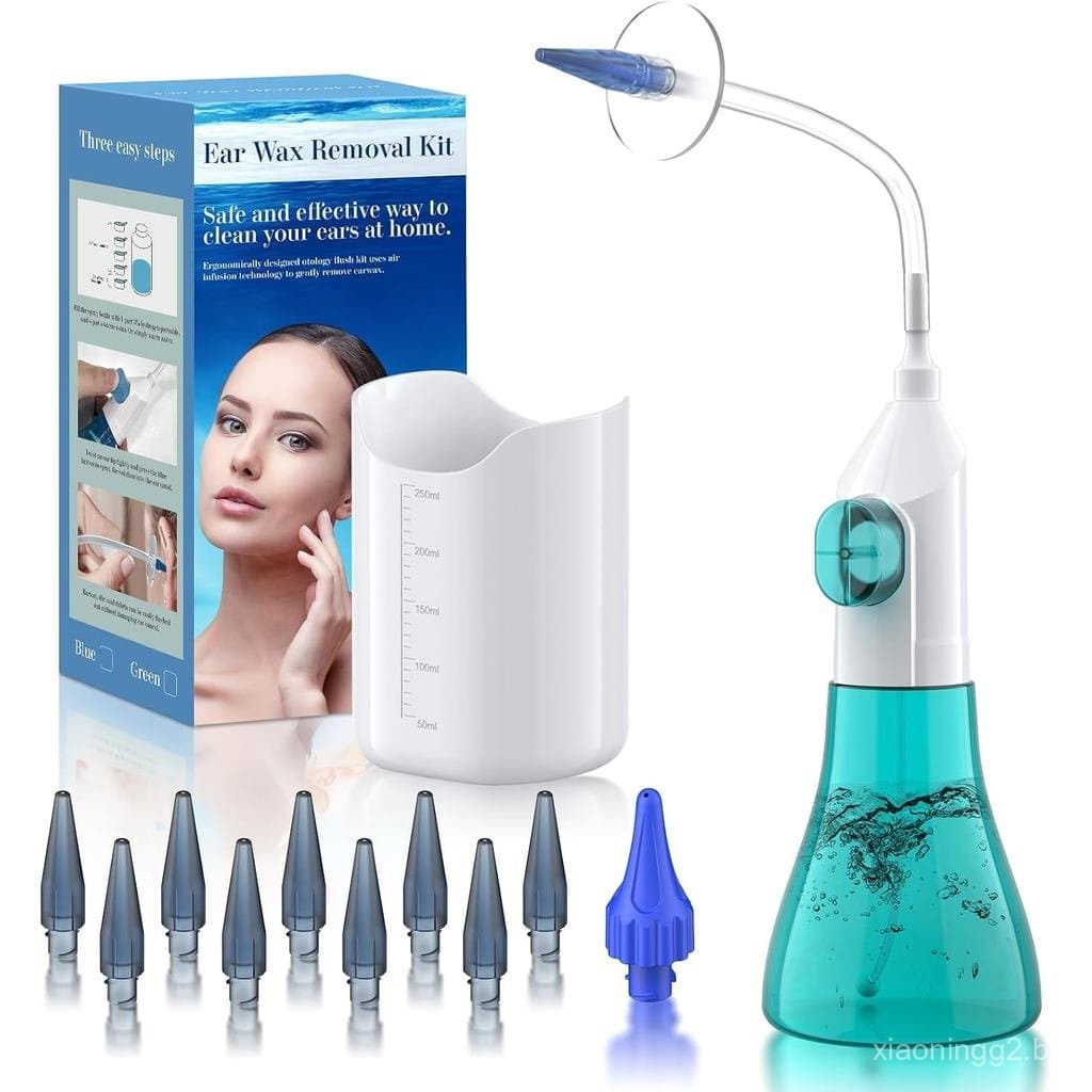 Remoção de Cera de Ouvido, Limpador de Ouvido, Kit de Limpeza de Ouvido, Sistema Manual de Irrigação Auricular, Kit de R