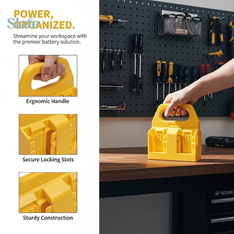 Slate 1PC Li-ion Bateria Titular Armazenamento Ra Para 18V 20V DCB203 DCB205 Organizador De Montagem Na Parede Casa Gara