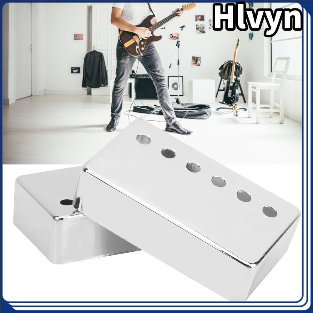 Hlvyn-br RiToEasysports 2 Pack Guitarra Elétrica Humbucker Captador Capa 50mm e 52mm Moldura Compatível com Guitarra