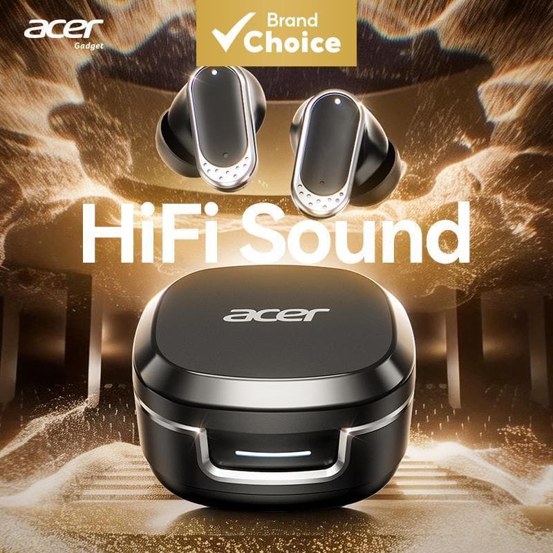 Acer Ohr751 Fones De Ouvido TWS Bluetooth Compacto Portátil Tipo-C Carregamento Rápido HiFi Estéreo Para Chamadas Musica