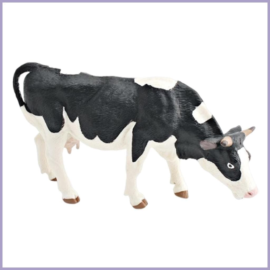 Fazenda Animal Vaca Estátua Figuras Animais Interior Ao Ar Livre Escultura Educacional Mesa Ornamentos Cedo onwasvn
