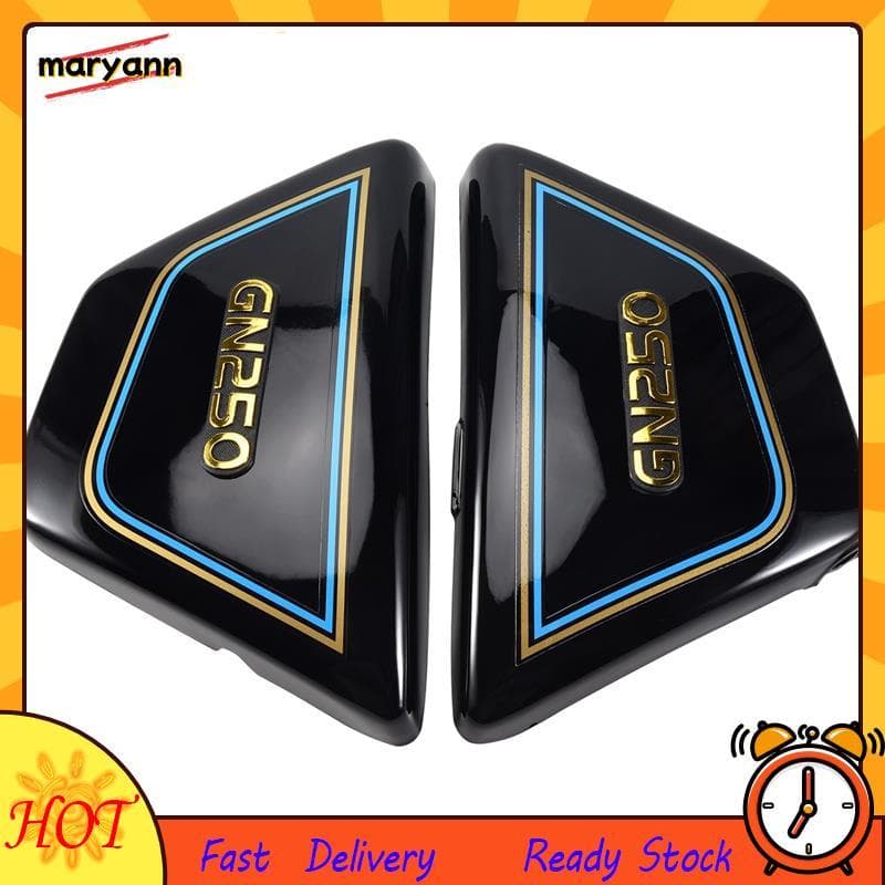 1 Par De Painéis Laterais Do Quadro Direito E Esquerdo Para Peças Da Motocicleta Gn 250 Gn250 Gn250 Preto
