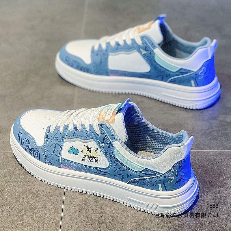 Sapatos masculinos primavera 2026 novo estilo na moda All-Match juventude Casual sapatos planos estudante baixo-topo esp