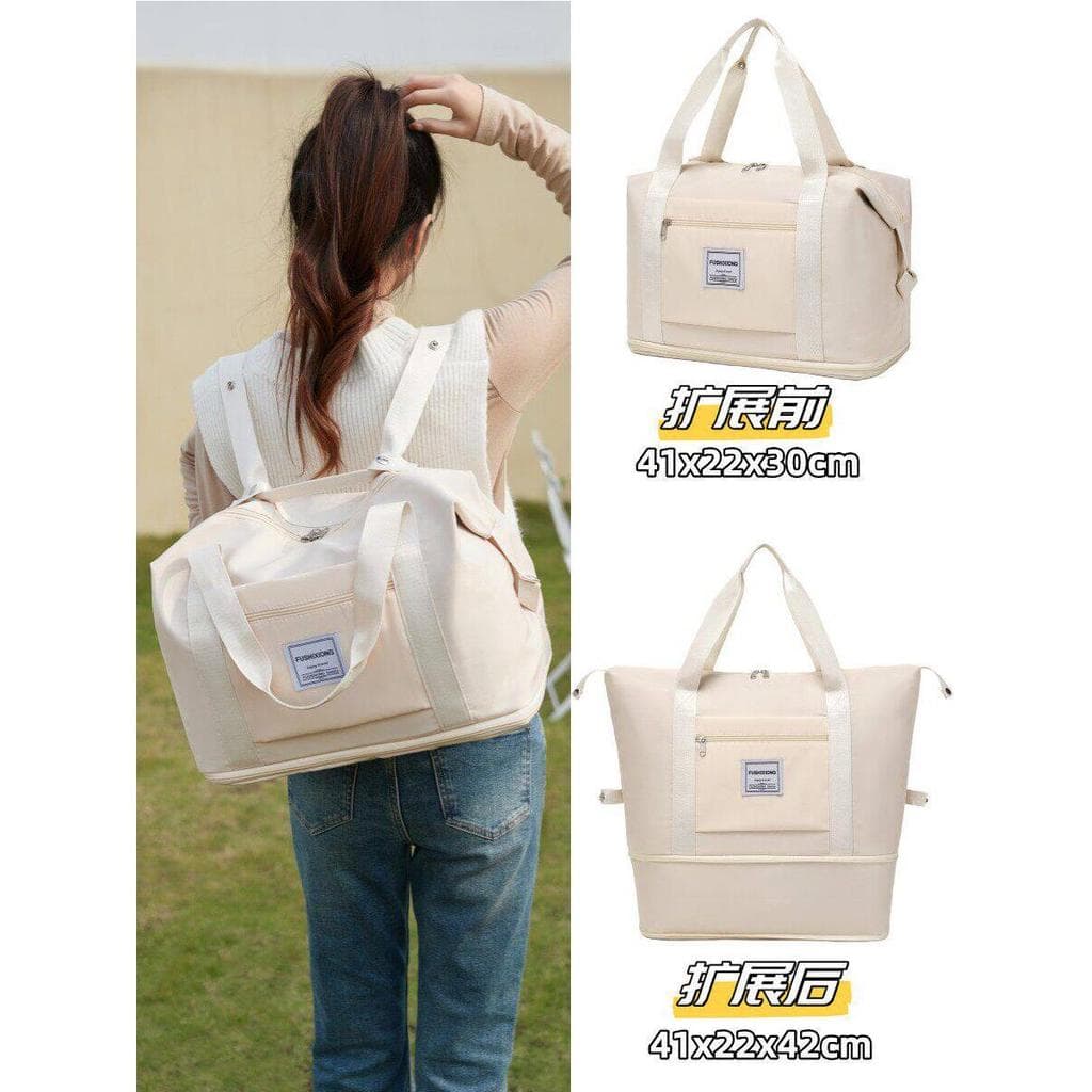 Bolsa de viagem de curta distância, grande capacidade, feminina, leve, para maternidade, armazenamento, bagagem de mão,