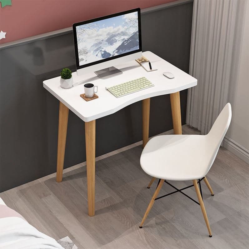 Mesa de perna de madeira maciça combinação de mesa de computador simples estudante escrivaninha casa quarto estilo nórdi