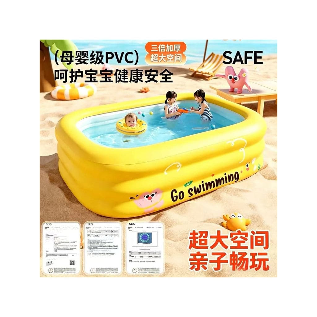 Piscina inflável doméstica para crianças, grande uso interno, balde de natação para bebês, piscina pequena com acolchoam