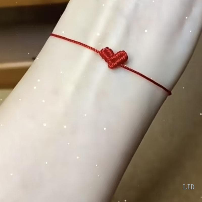 Pulseira Elegante Símbolo Coração LIDU1 Ajustável Para Uso Diário Fofa
