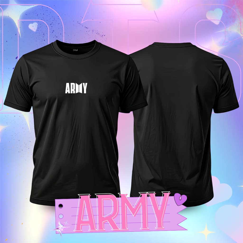 Camiseta BTS Army Bangtan Boys Kpop Algodão 100% Fio 30.1 Camisa Fã Amigo Secreto
