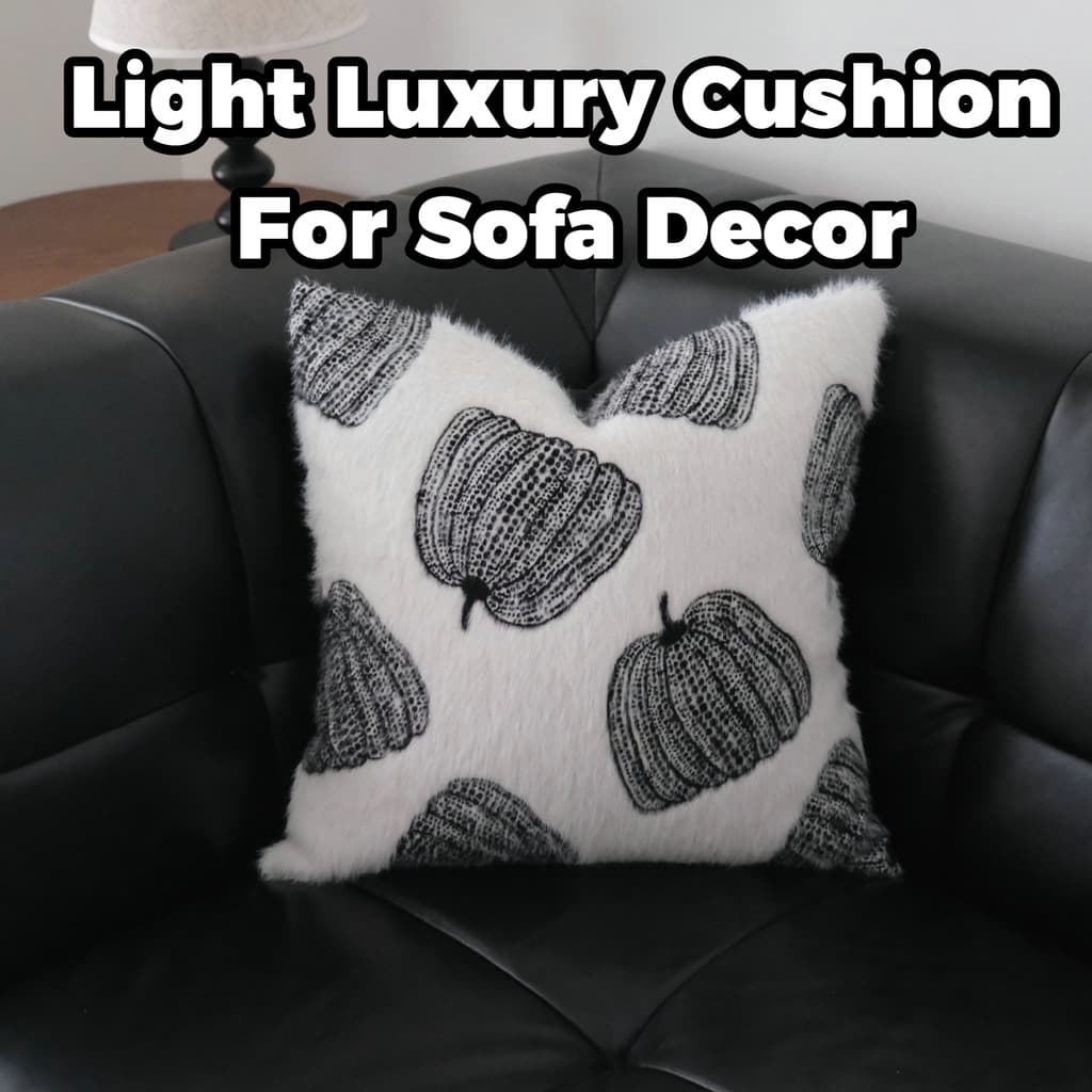 Estilo Medieval vison veludo fronha abóbora bordado artesanato High-End sentimento sofá decoração capa de almofada