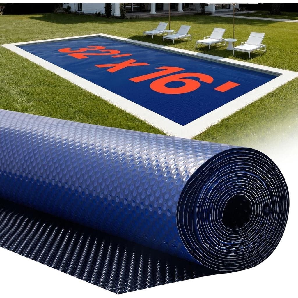 Cobertura Solar para Piscina VEVOR, Cobertura de Bolhas para Piscina de 32 x 16 pés, Cobertura Solar para Piscinas de 16