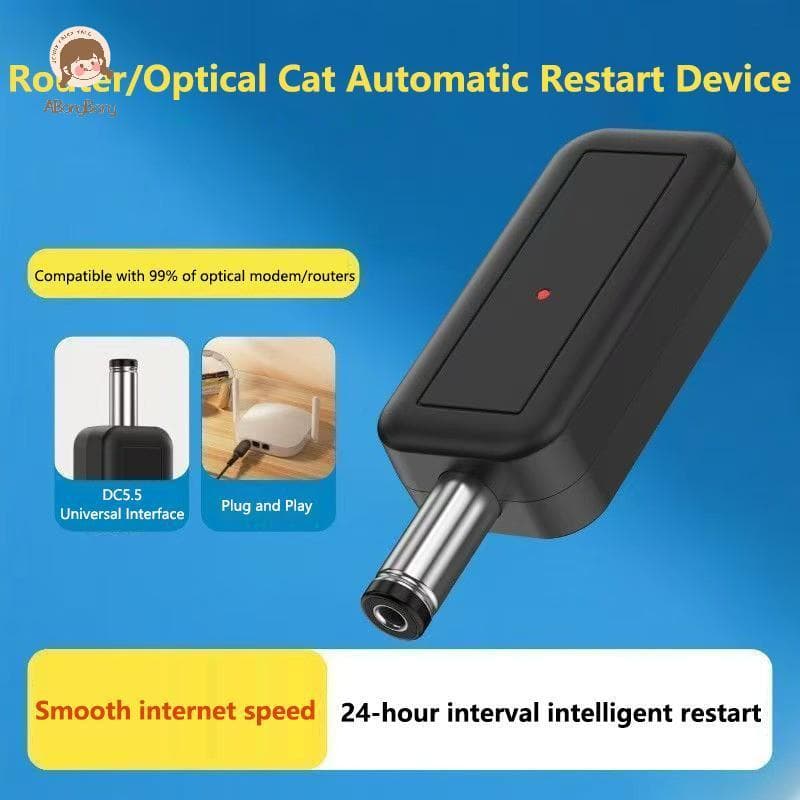 ABongBang Roteador Automático Reinicialização De Tempo Inteligente Monitoramento 24H Evita Queda De WiFi Para Cenários D
