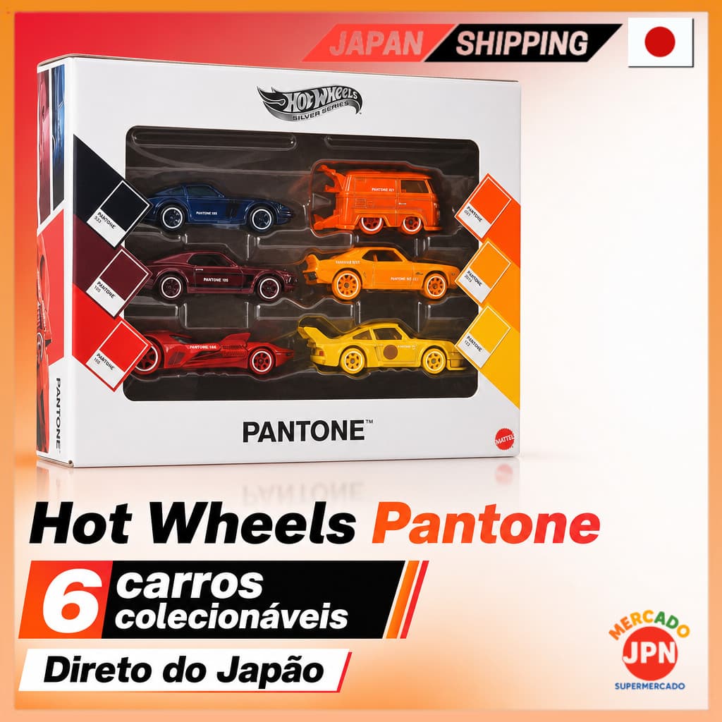 Hot Wheels Pantone Multi-Pack Sortido Sunset Race Vehicle Toys Carrinhos 6 Pack pa Direct from JAPAN