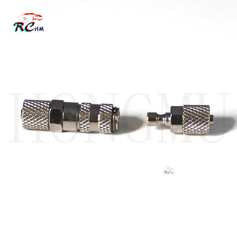 Acoplamentos Hidráulicos De Liberação Rápida De 3MM , Bico De Óleo Para Escavadeiras De Caminhão 1/14 RC , Carregador KA
