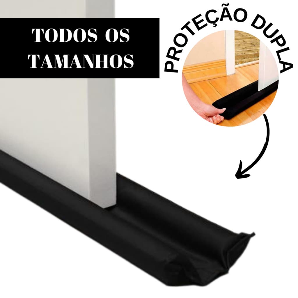 Veda Porta Protetor 70 cm a 1 metro Rolinho Impermeável De Porta
