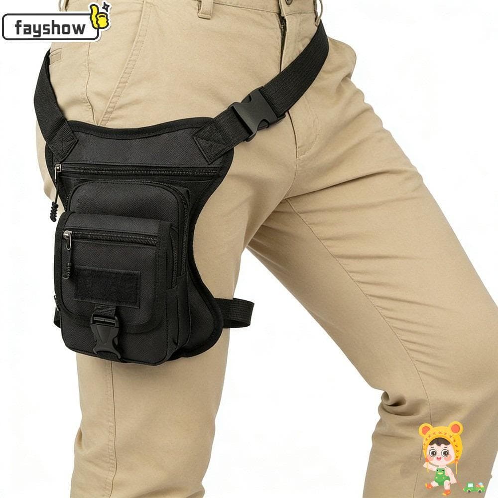 Bolsa Para Coxa De Motocicleta FAYSHOW , Multifuncional À Prova D'água Perna , Alça Ajustável , Pacote Portátil