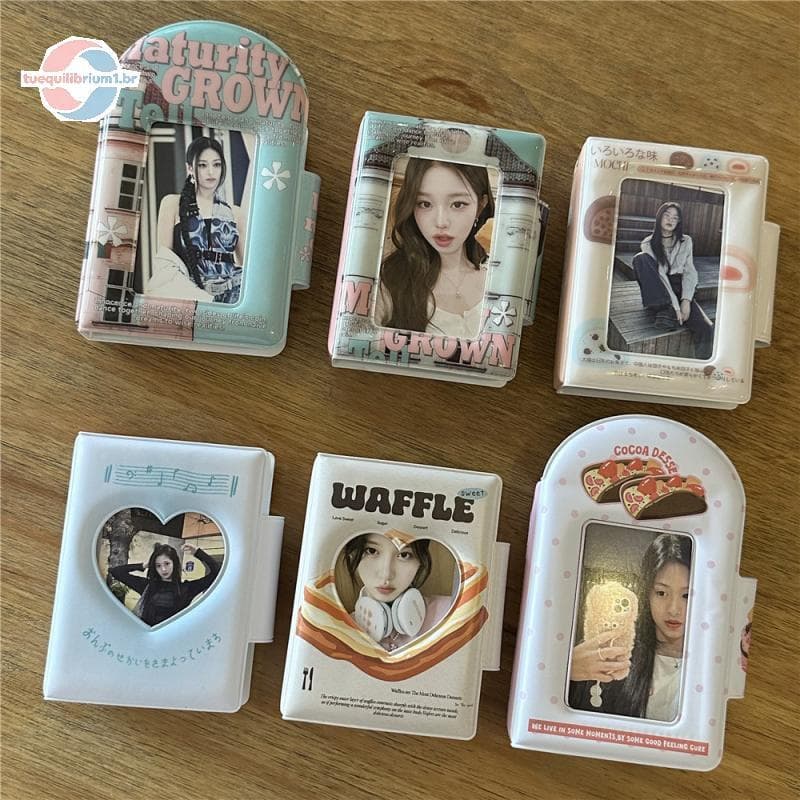 tue 3 Polegada Álbum De Fotos Caso De Armazenamento Kpop Cartão Fichário Nome Livro Photocard Titular BR